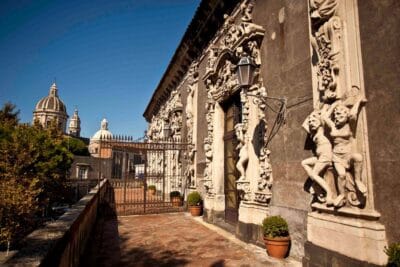 Catania, the baroque of Biscari Palace