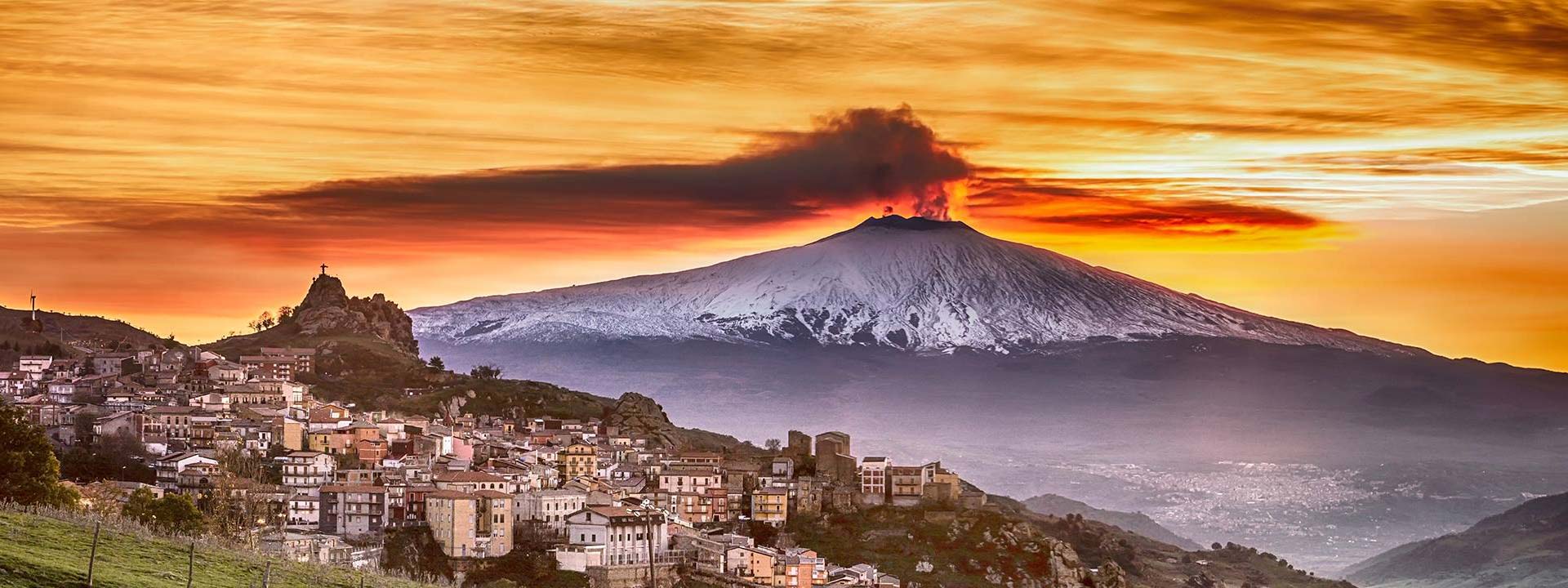 The volcano Etna