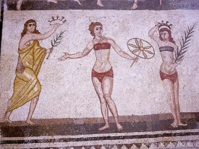 Taormina-Piazza Armerina-Agrigento-Palermo 2 Mosaics of Roman Villa del Casale, Piazza Armerina